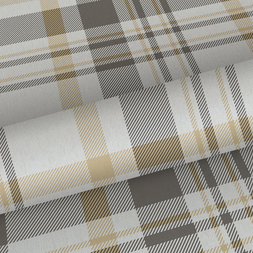 Sanders & Sanders behang ruitmotief grijs en geel - 53 cm x 10 m - 640190