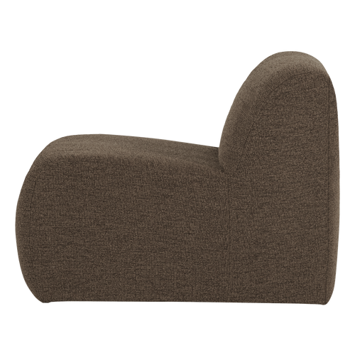 WOOOD 1-zits bank Mojo Base - Bouclé - Bruin Melange - 74x84x97