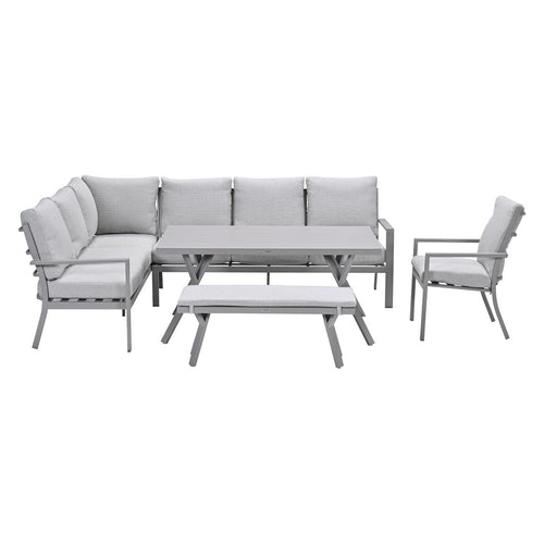 Garden Impressions lounge dining set Senja valley sand - 5-delig - links incl stoel - vtwonen shop