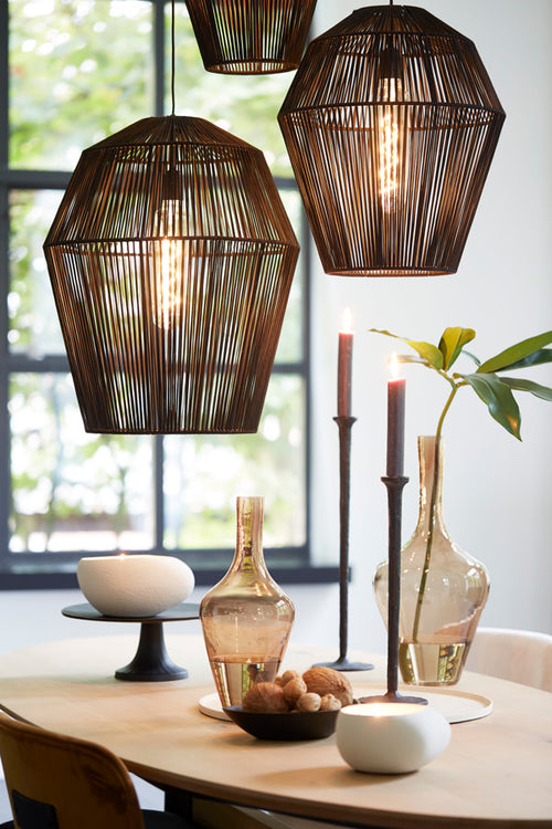 Light & Living decoratie schaal Maes - wit - 40x40x1.5 cm
