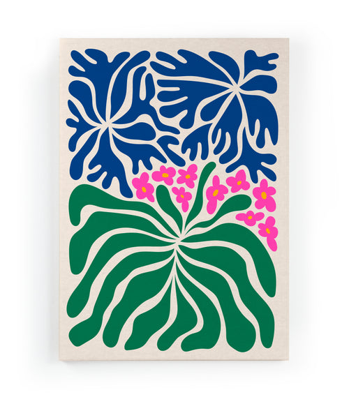 Canvas 60x40 Afdruk Kleurrijke Tuin - vtwonen shop