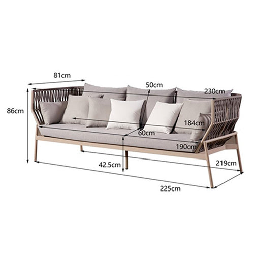 Kare Design Tuinsofa Formenta 3-Zits grijs