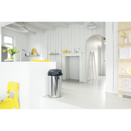 Brabantia Touch Bin afvalemmer, 60L - Brilliant Steel