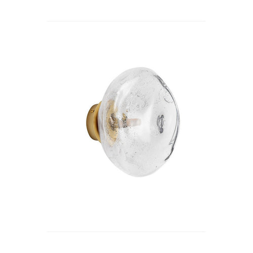 Nova Luce KING 26 cm wandlamp, messing goud, geblazen heldere LED G9 1x5W