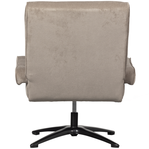 WOOOD draaibare fauteuil William - Polyester - Naturel - 93x79x91 - vtwonen shop