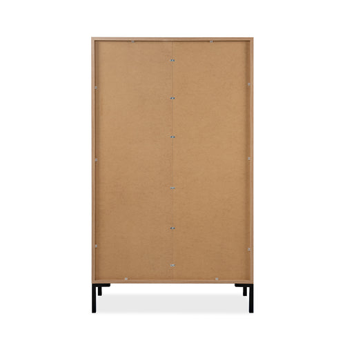 Calicosy - Hoge Buffetkast 2 Deuren Plock - 40x81x139 cm