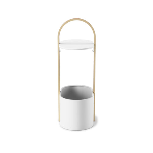Umbra bijzettafel Bellwood - 35 x 24 x 69 cm - Wit/naturel