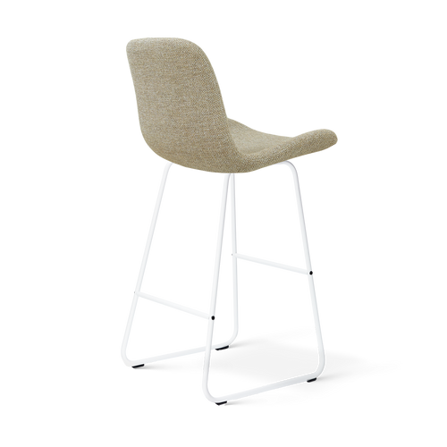 Nolon Nino-Fé barkruk taupe melange - wit onderstel - 75 cm - vtwonen shop