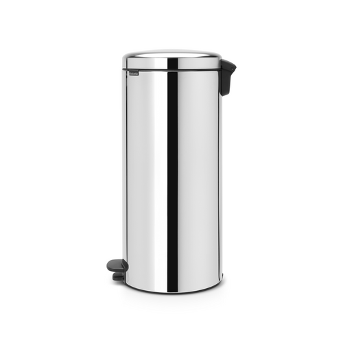 Brabantia NewIcon Pedaalemmer, 30 liter, kunststof binnenemmer - Brilliant Steel