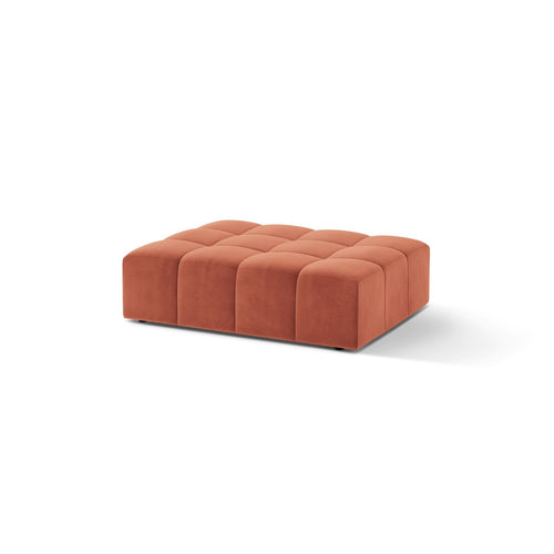 Cosmopolitan Design - Poef Chicago flueel koraal - 84x102x42cm