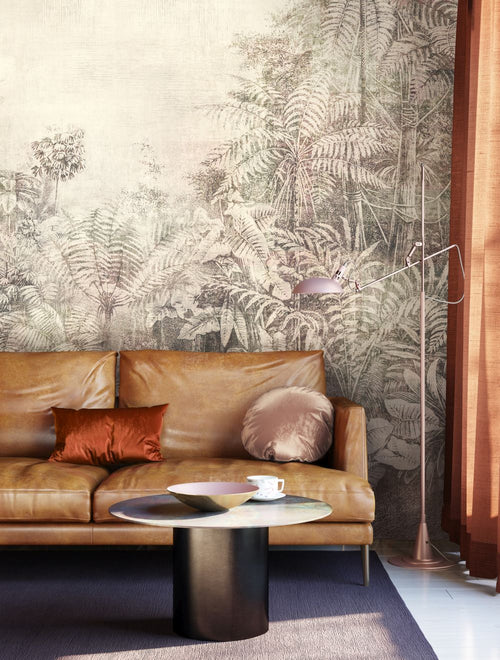 Masureel behang veren rood - 53 cm x 10.05 m - 630075 - vtwonen shop