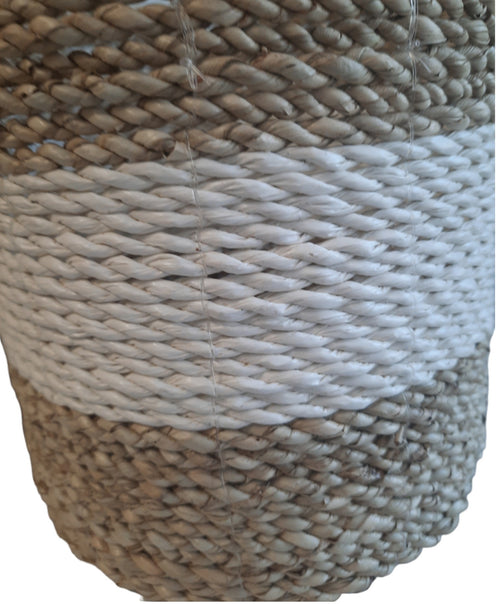 FurniLux Natuurlijke plantenbakken/ Mandenset - 20x20x21cm