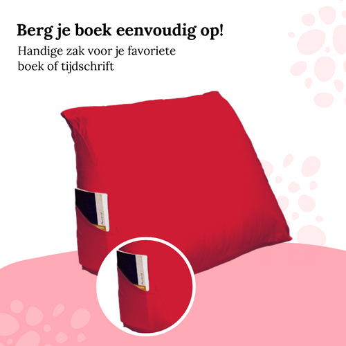 Ten Cate leeskussen - inclusief kussensloop - Rood - vtwonen shop