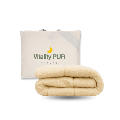 Vitality Pur - Wollen onderdeken - Natuurlijk warm slaapcomfort - 180x200cm