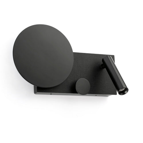 Faro KLEE Leeslamp links structuur zwart 2700K