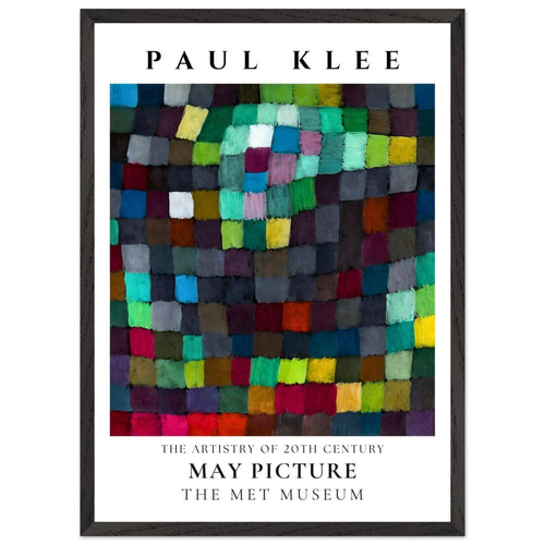 Artfulprints Poster met Lijst Paul Klee - May picture   - 50x70 cm - Meerkleurig