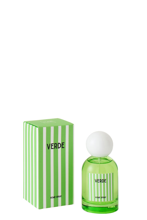 J-Line huisparfum Verde - Spring Ivy & Neroli - glas - groen - small