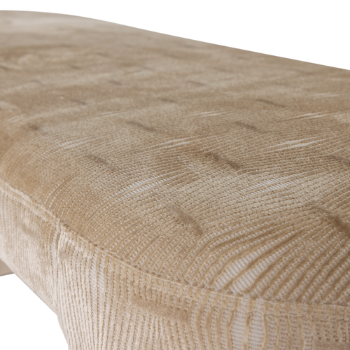 WOOOD bankje dessin Jacob - Geweven stof - Naturel - 46x130x46