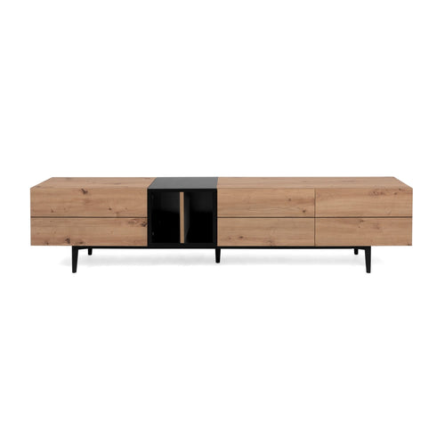 Calicosy - TV-meubel 3 deuren 2 nissen L195 cm - Nola - 37x195x48 cm