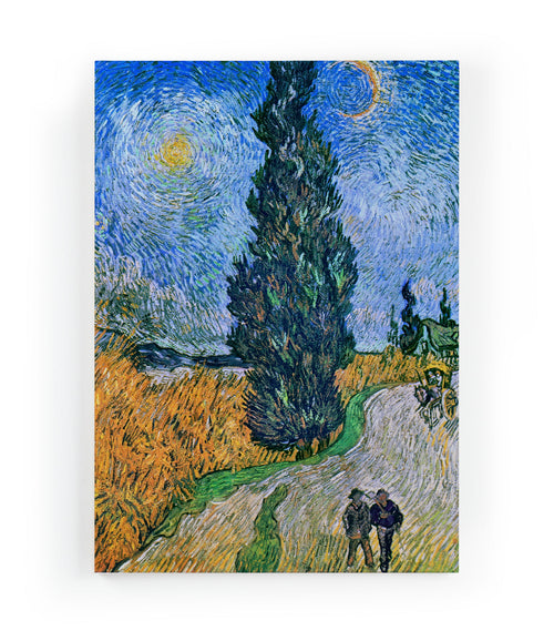 Canvas 60x40 Cipres en Sterren