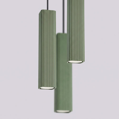 Sollux Lighting Hanglamp RAYO 3P saliegroen - 20x20x108cm