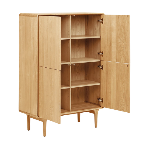 Artichok Mels Eikenhouten Kledingkast Naturel - 180 x 45 cm