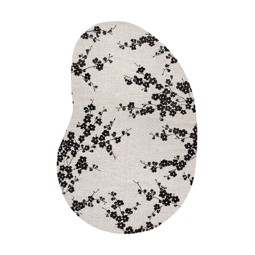 Louis De Poortere binnen & buiten machinewasbaar vloerkleed Sakura van 70% gerecycled PET - zwart - 170x235cm