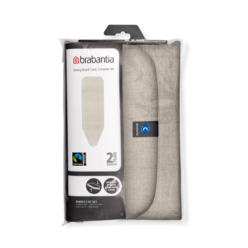 Brabantia Strijkplankhoes C, 124x45 cm, 8 mm foam - Denim Grey