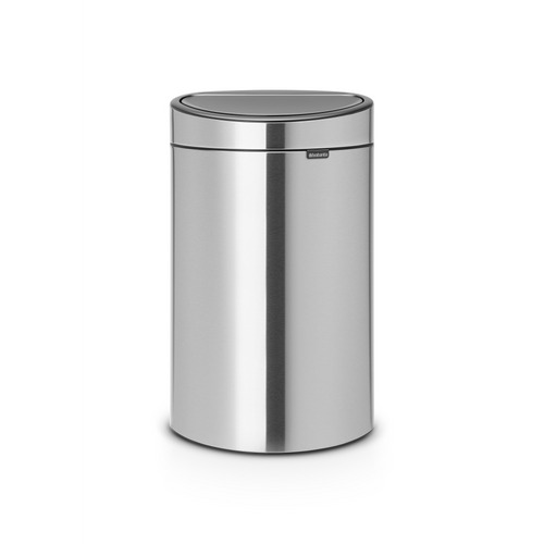 Brabantia Touch Bin New Recycle afvalemmer, 23/10 liter, kunststof binnenemmer - Matt Steel