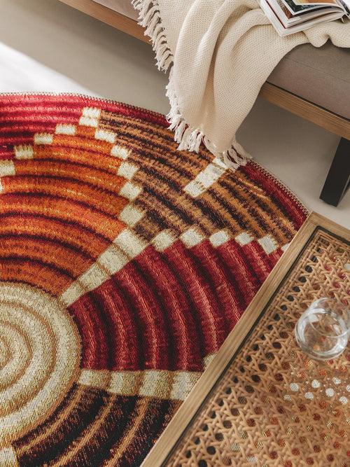 benuta binnen- en buitenkleed Kenya - veelkleurig - ø 160 cm
