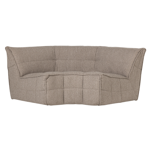 vtwonen hoekelement Cluster - Bouclé - Khaki Bruin - 81x205x91