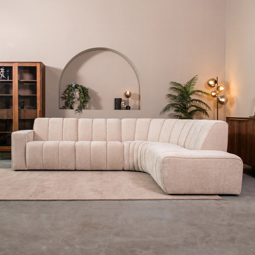 LABEL51 Hoekbank Vitoro Rechts - Naturel Stof - 302x253x82cm