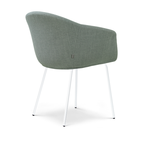 Nolon Nora-Otis Eetkamerstoel Saliegroen - met Armleuning - Wit - vtwonen shop