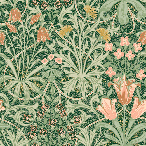 William Morris at Home Vliesbehang - Woodland Weeds Forest