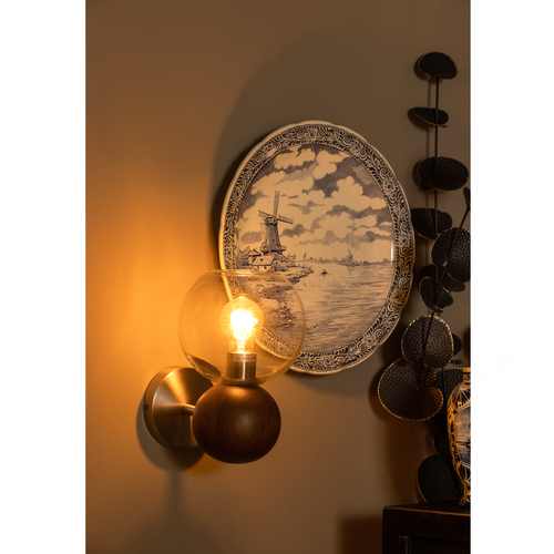 BePureHome wandlamp Babble - Glas - Bruin - 27x24x18 - vtwonen shop