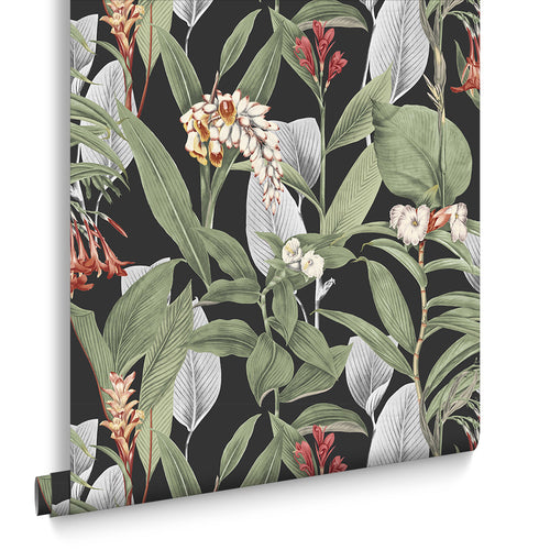 Graham & Brown vliesbehang Botanical Black - zwart - vtwonen shop