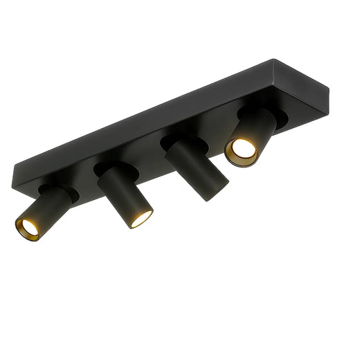 Highlight spot Eliano - 4 lichts - 48  x 12.5   cm - zwart - vtwonen shop