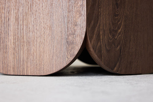 Rebellenclub Salontafel Yune - ø80 cm - Bruin - vtwonen shop