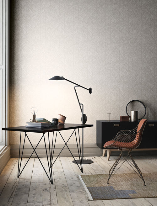 Masureel behang met structuur grijs - 53 cm x 10.05 m - 630852 - vtwonen shop