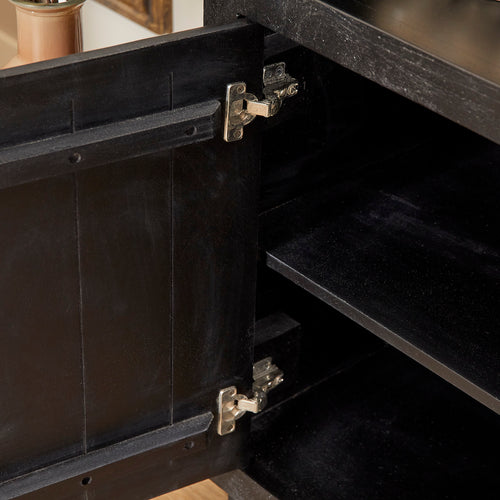 Starfurn  boekenkast Brussel - zwart - 45x90x200cm - vtwonen shop