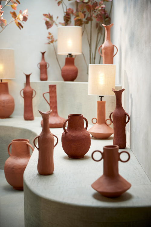 Light & Living vaas ANCONI - 17x11x50.5cm - rood - vtwonen shop