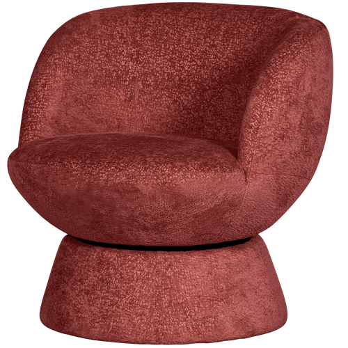 BePureHome draaibare fauteuil Shuffle - Polyester - Ruby - 72x73x71 - vtwonen shop