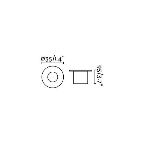 Faro Grund - LED Small Outdoor In Grond Inbouwspot Mat Nikkel IP67