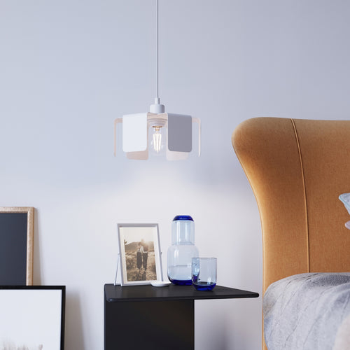 Sollux Lighting Hanglamp TULIP wit - 24x24x110cm