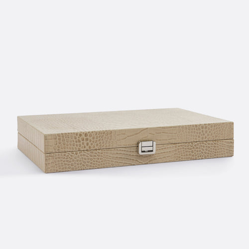 Premium Interiors - Backgammon - Gemiddeld BACKGAMMON - leer zandbeige 38cm