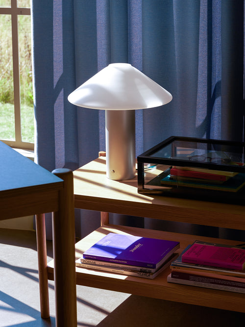 Hübsch tafellamp Orbit - glas/ijzer - ø35xh40cm