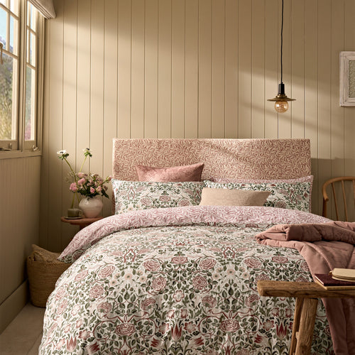 William Morris at Home Dekbedovertrek lits-jumeaux Rose Brick 230 x 220cm