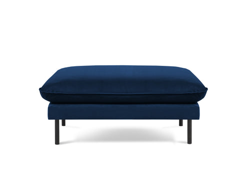 Cosmopolitan Design Poef Vienna flueel, koningsblauw - 73x93x43cm
