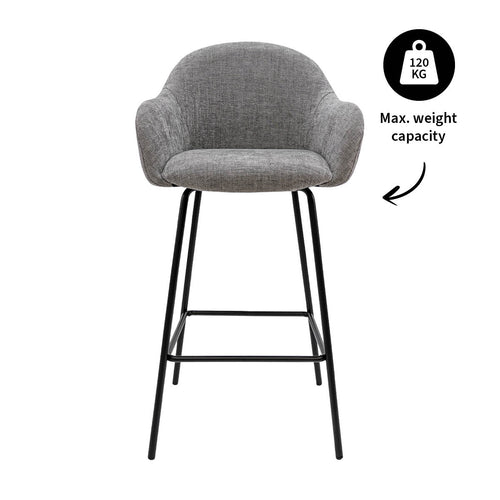 Kick barkruk Mats - Grijs