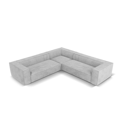 Cosmopolitan Design - Symmetrische hoekbank Turin 5-zits, structurele stof geld - 280x280x68cm